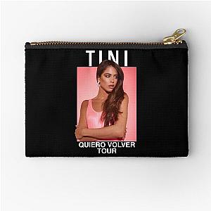 Tini - Quiero Volver Tour White Zipper Pouch