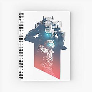 titanfall 2 helmet 2 Spiral Notebook