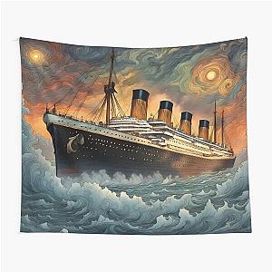 Titanic Between Sunset and Moonrise Tapestry