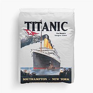 Titanic Sinking Vintage Cruise Ship Atlantic Ocean Voyage Duvet Cover