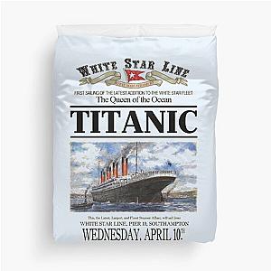 Titanic Sinking Vintage Cruise Ship Atlantic Ocean Voyage Duvet Cover