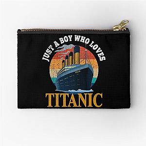 Just a Boy Who Loves Titanic Box Toddler Zipper Pouch