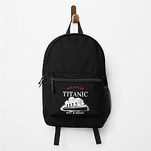 White Star Line Titanic 1912 Built in Belfast Black Backpack