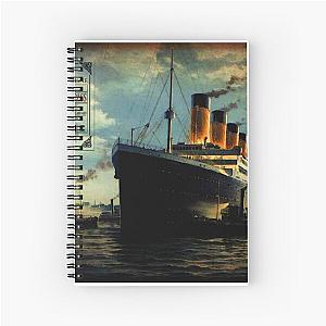 Vintage Titanic Ship Boarding Pass Spiral Notebook