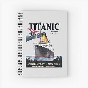 Titanic Cruise Ship Atlantic Ocean Voyage Spiral Notebook