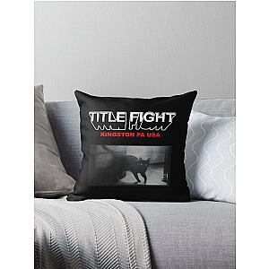 Title Fight Cat Throw Pillow