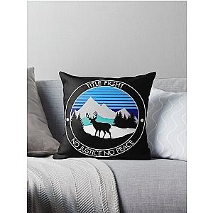 Title Fight No Justice Throw Pillow