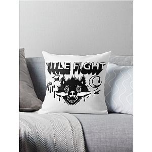 Title Fight Cat Throw Pillow