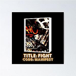 Title fight code manifest graffiti letters design colored Poster