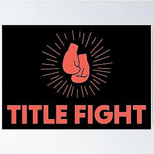 Title Fight Boxing Gloves Poster