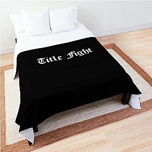 Title Fight Custom Logo White Comforter