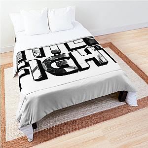 Title Fight Black And White Comforter