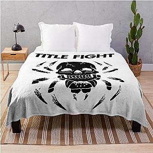 Title Fight skull spider Throw Blanket