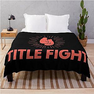 Title Fight Boxing Gloves Throw Blanket