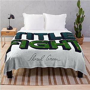 Title Fight Floral Green Throw Blanket