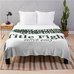 Title Fight Feather Throw Blanket