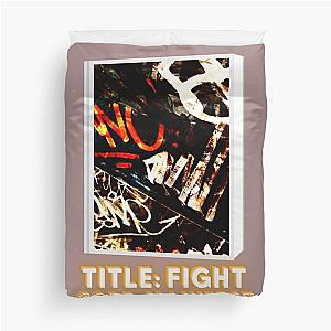 Title fight code manifest graffiti letters design colored Duvet Cover