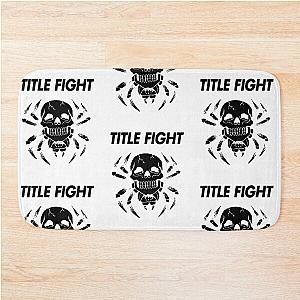 Title Fight skull spider Bath Mat