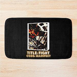 Title fight code manifest graffiti letters design colored Bath Mat