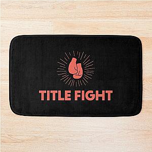 Title Fight Boxing Gloves Bath Mat