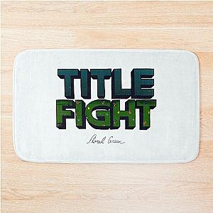 Title Fight Floral Green Bath Mat