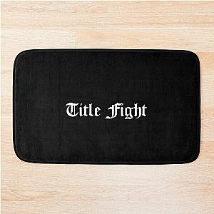 Title Fight Custom Logo White Bath Mat