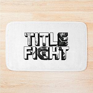 Title Fight Black And White Bath Mat