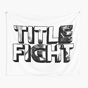 Title Fight Black And White Tapestry