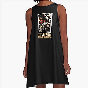 Title fight code manifest graffiti letters design colored A-Line Dress