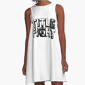 Title Fight Black And White A-Line Dress