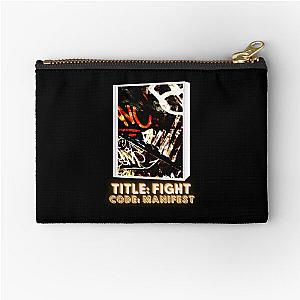 Title fight code manifest graffiti letters design colored Zipper Pouch