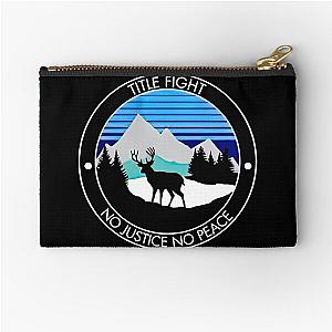 Title Fight No Justice Zipper Pouch