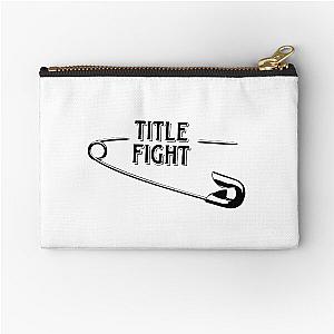 title fight safety pin logo  Zipper Pouch