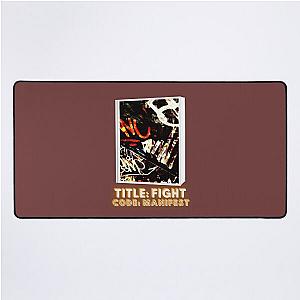 Title fight code manifest graffiti letters design colored Desk Mat