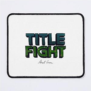 Title Fight Floral Green Mouse Pad