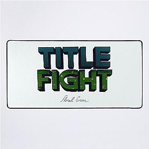 Title Fight Floral Green Desk Mat