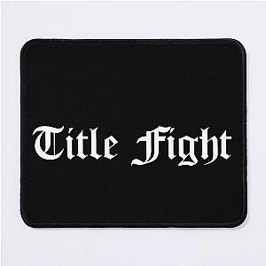 Title Fight Custom Logo White Mouse Pad