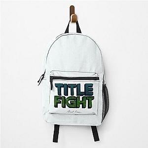 Title Fight Floral Green Backpack