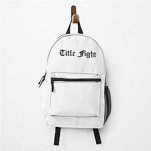 Title Fight Custom Logo Backpack