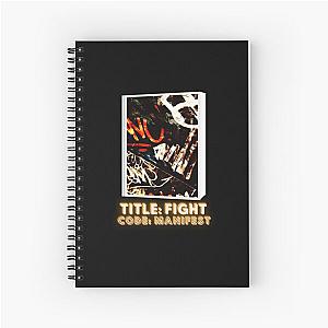 Title fight code manifest graffiti letters design colored Spiral Notebook