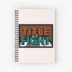 Title Fight logo Spiral Notebook