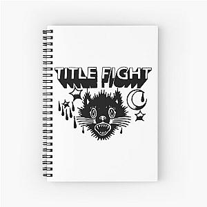 Title Fight Cat Spiral Notebook