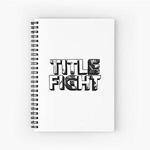 Title Fight Black And White Spiral Notebook