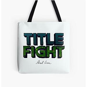 Title Fight Floral Green All Over Print Tote Bag