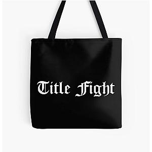 Title Fight Custom Logo White All Over Print Tote Bag