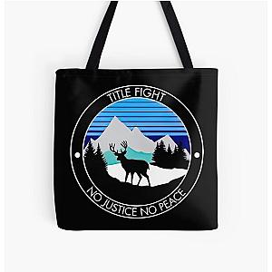 Title Fight No Justice All Over Print Tote Bag