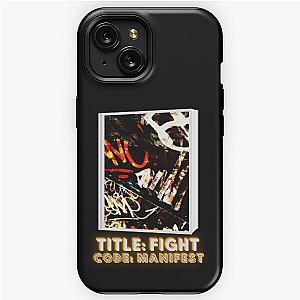 Title fight code manifest graffiti letters design colored iPhone Tough Case