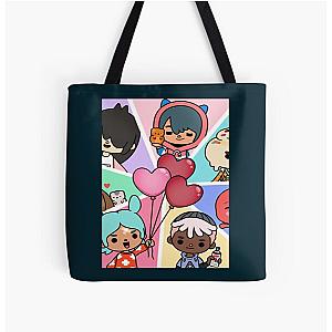 Toca Squad - toca boca Kids Sticker All Over Print Tote Bag