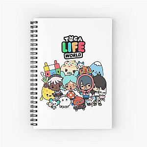 Toca Boca Characters - tocaboca Stories Spiral Notebook