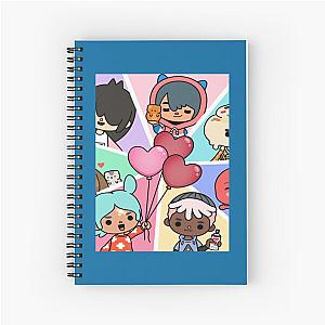 Toca Squad - toca boca Kids Sticker Spiral Notebook